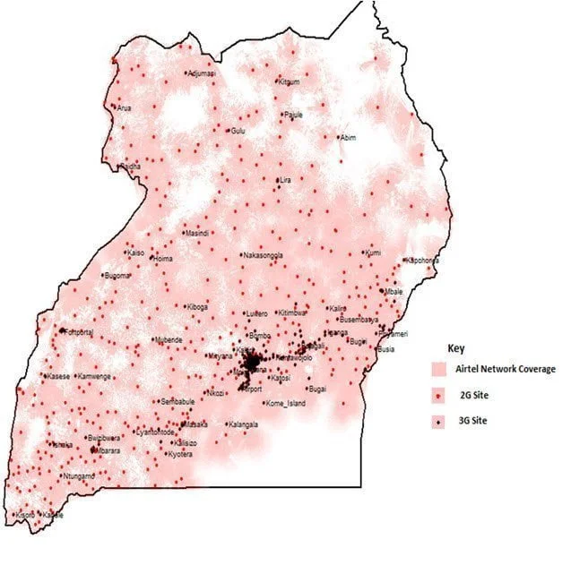 Airtel Coverage map techjaja