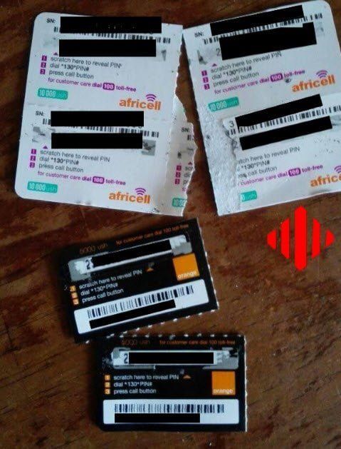 Africell Vs Orange scratch cards