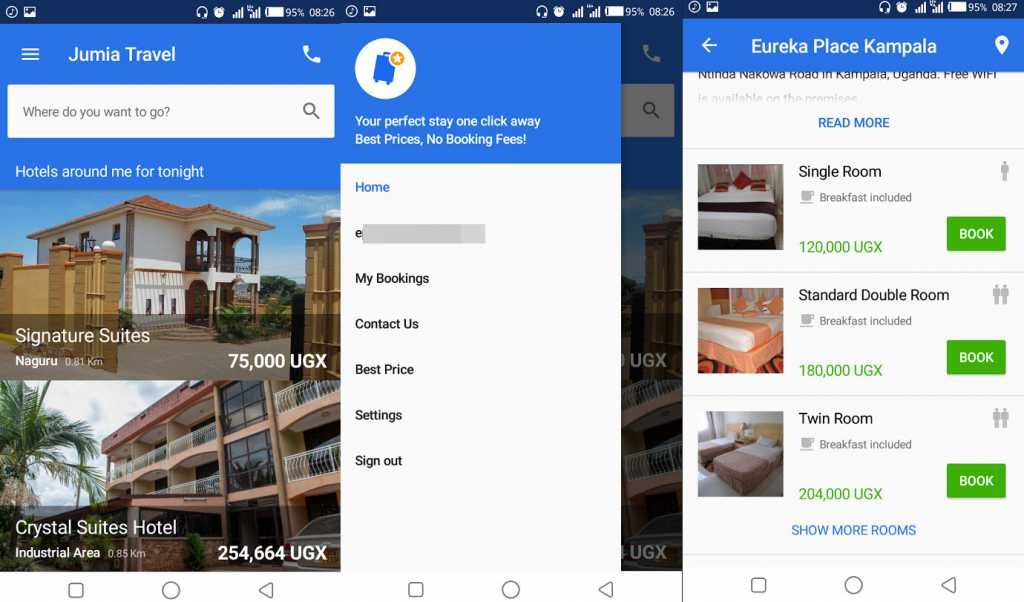 Jumia Travel UI