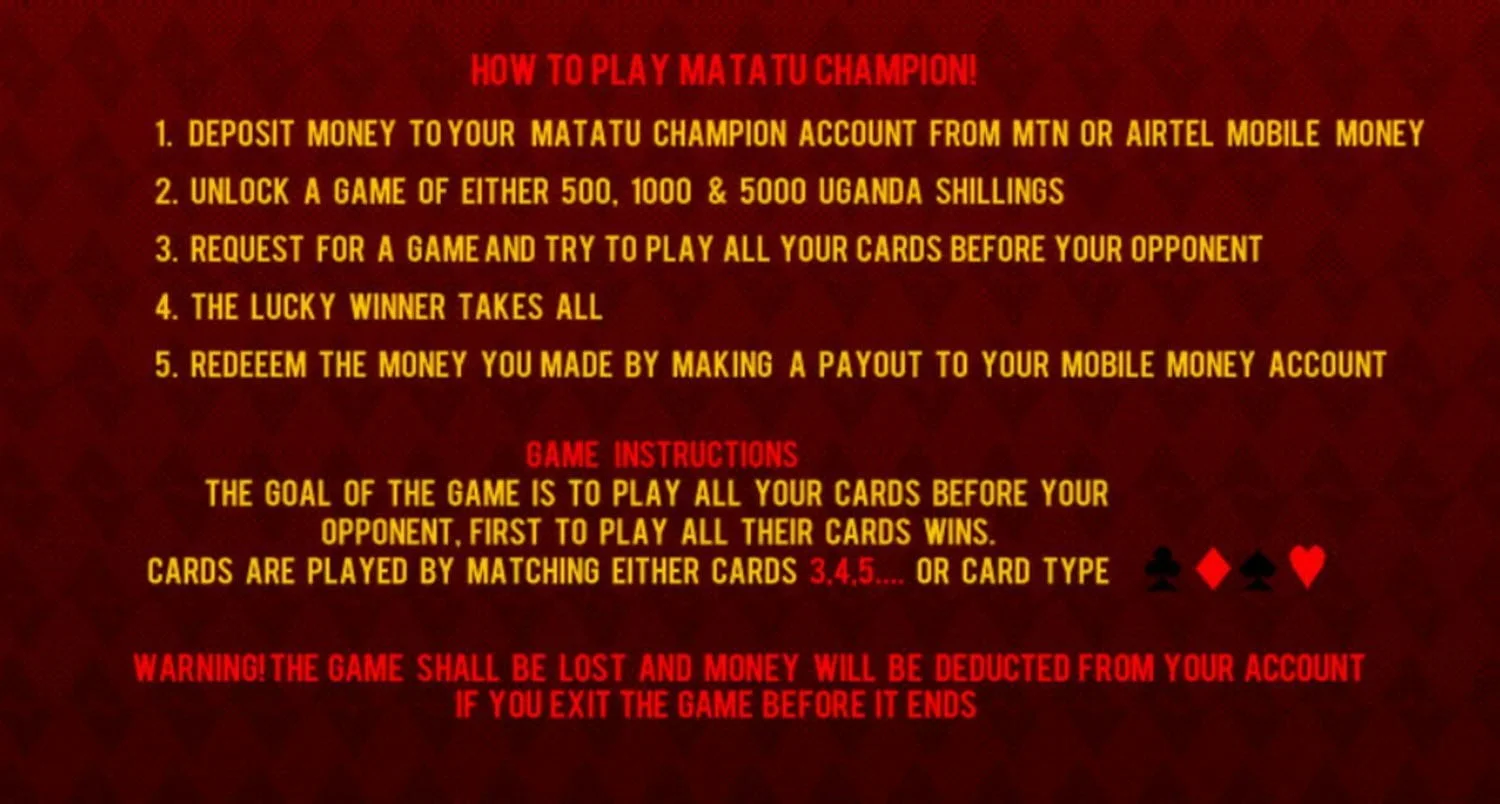 Matatu Champion how to play
