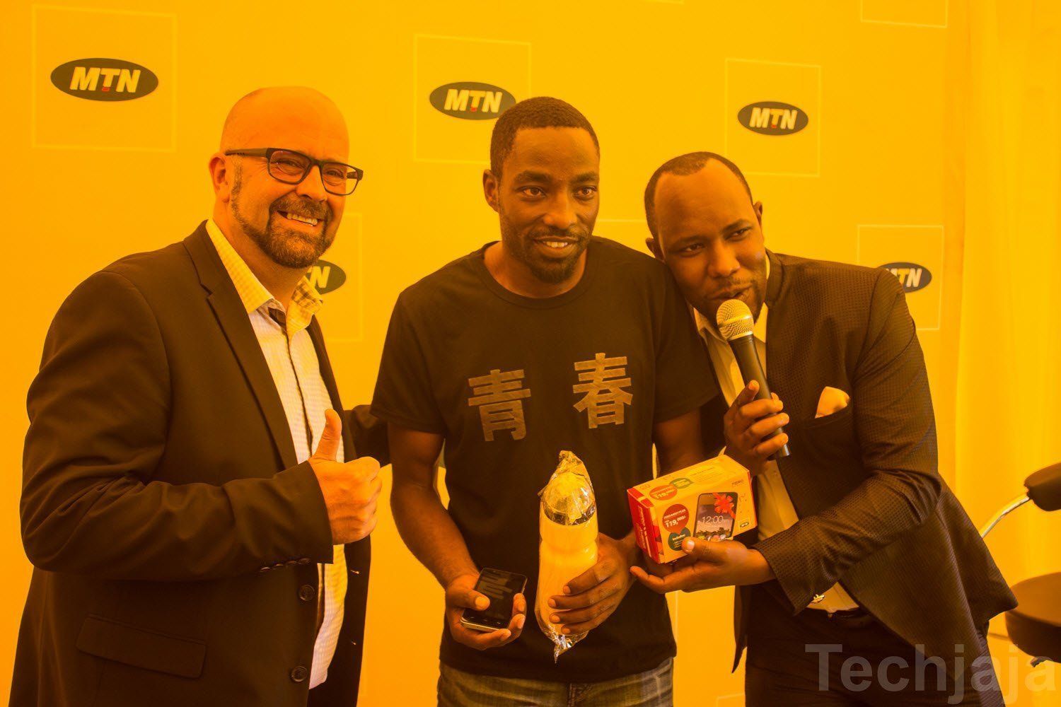 lucky customer with mtn CMO togetehr with Bandoman