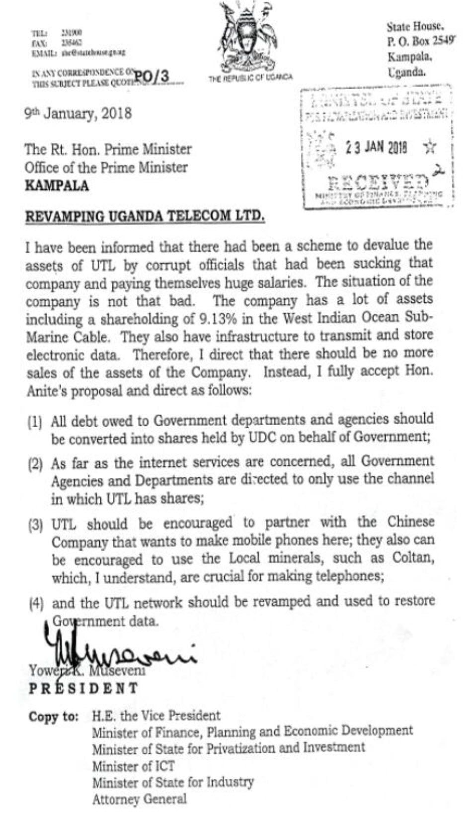 revamping UTL letter