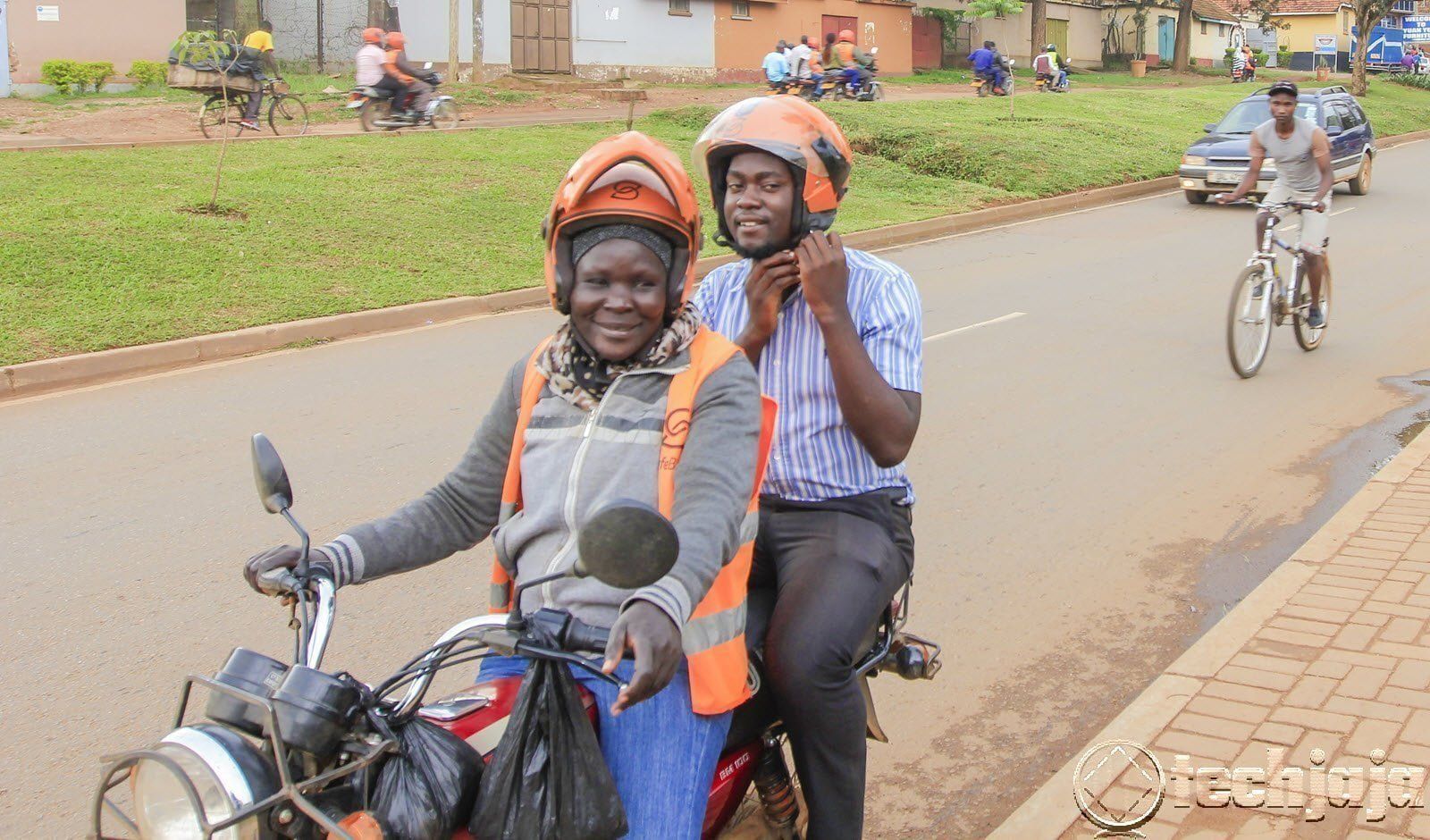 safeboda hairnet and helmet trip