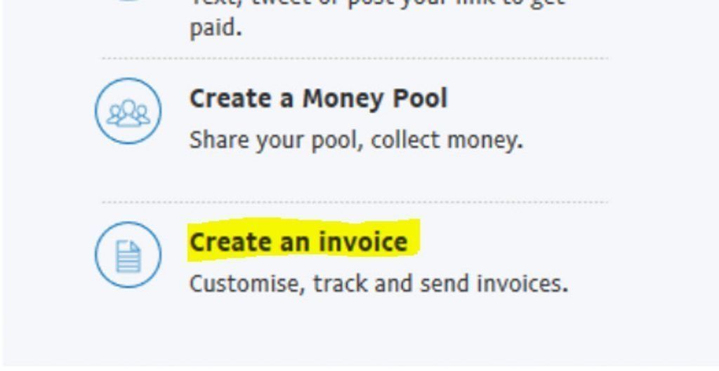 Create an Invoice in PayPal
