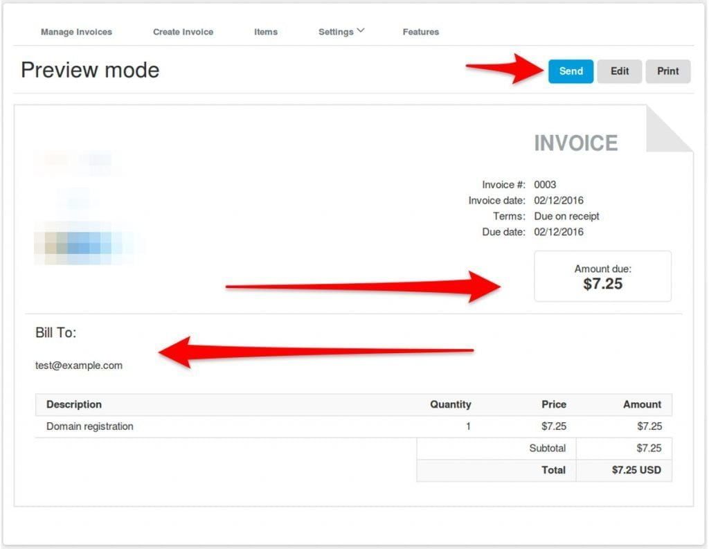 configure the details of your billable service in PayPal