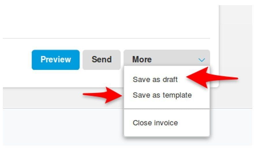 save this invoice as a template in PayPal