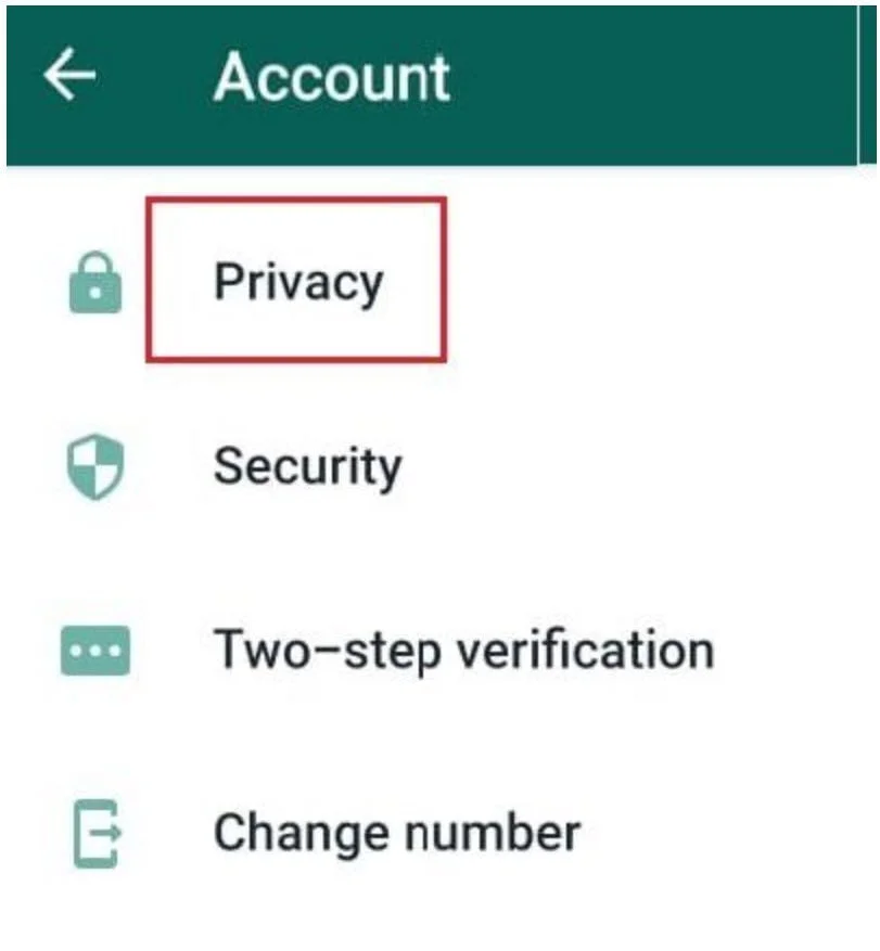 3. In the Privacy menu, scroll down and select Groups.