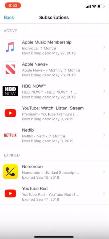 Cancel Apple Subscriptions