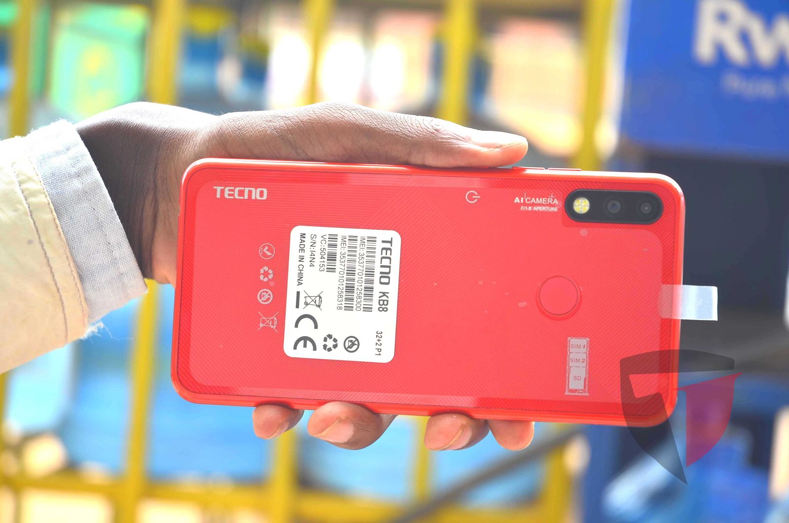 tecno spark 3 pro back side