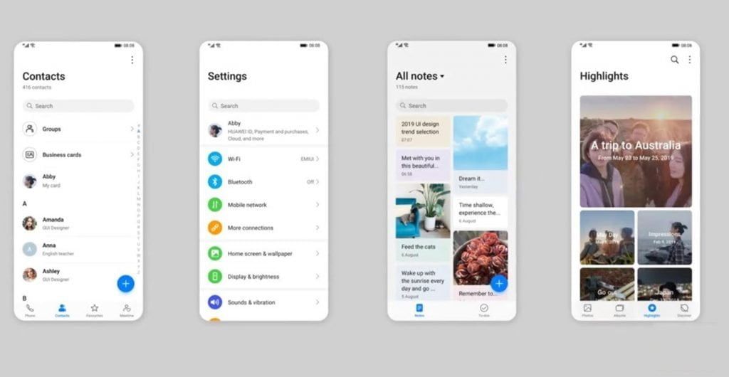 EMUI 10 Magazine Style UI