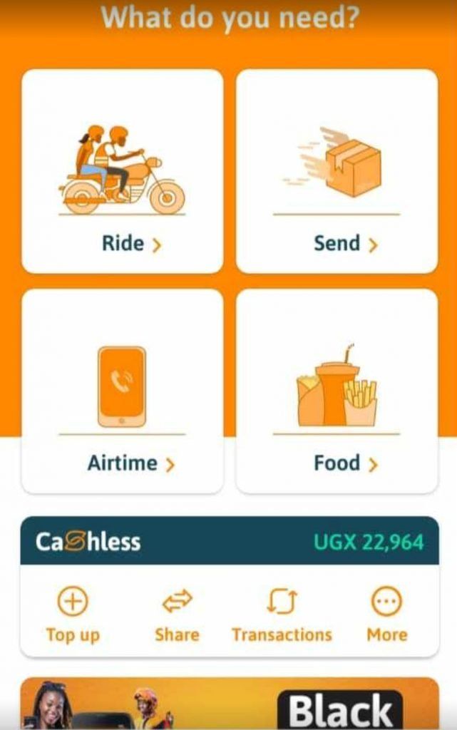 Safeboda Food app screenshot