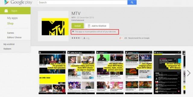 MTV app arrives on Android, useless for music fans outside the US