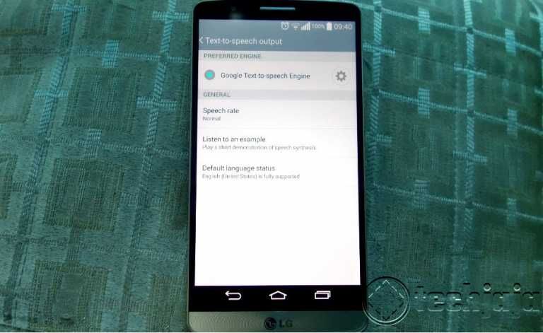 how to change the Android voice