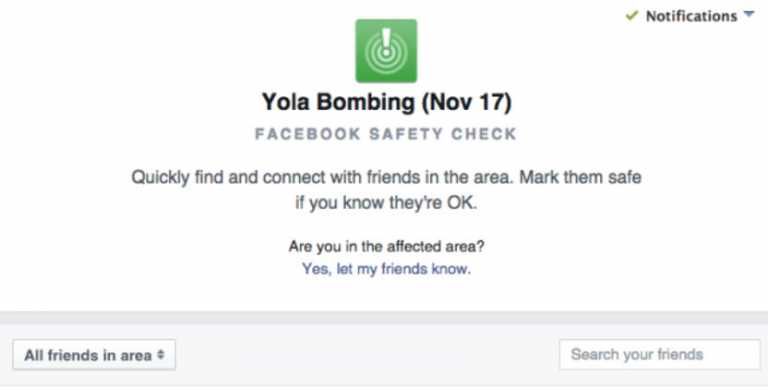 Facebook activates Safety Check following Nigeria bombing