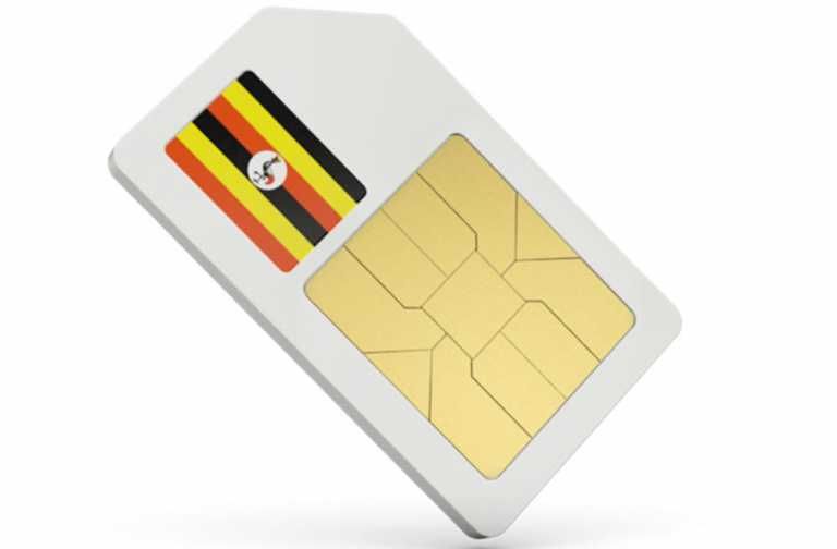 SIM in Uganda white