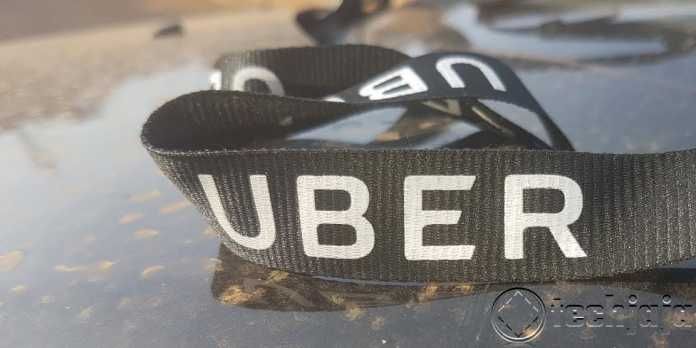 Uber label on car
