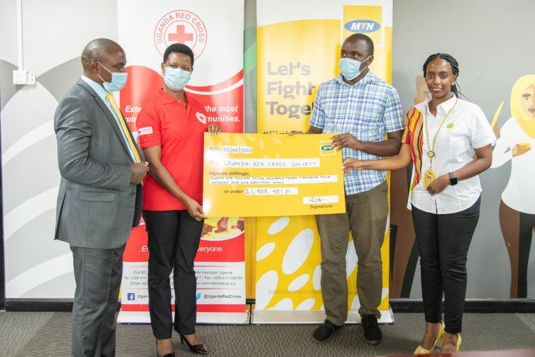 MTN Uganda Red Cross Society Covid19 Donation