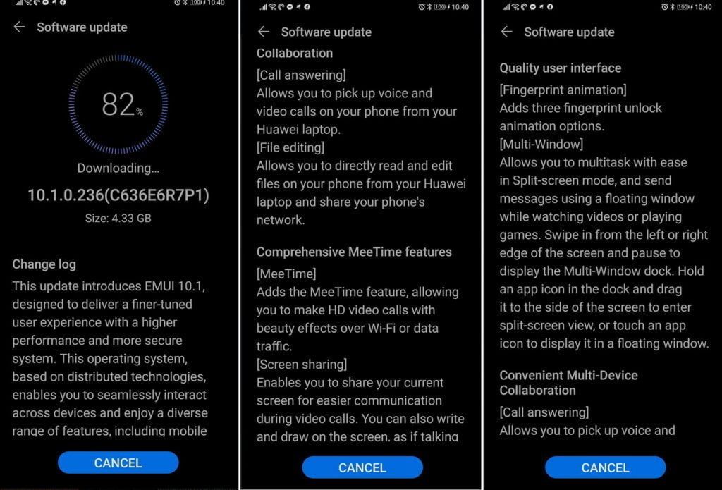 EMUI 10.1 Update