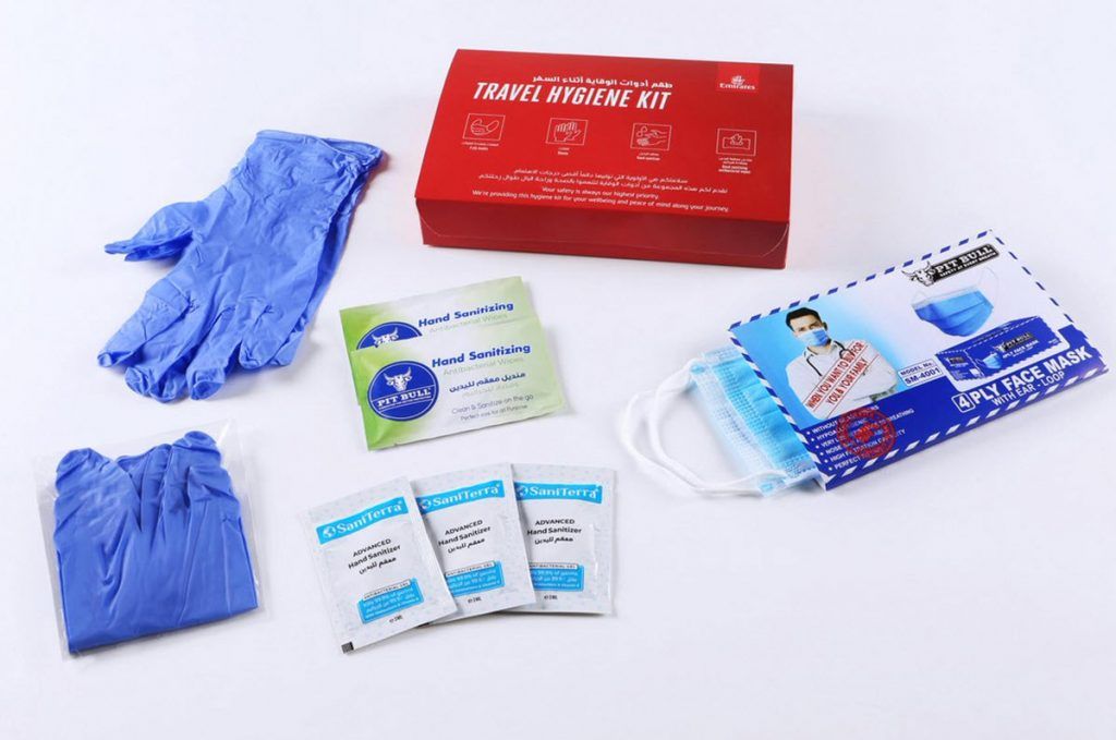 Emirates Travel hygiene kit