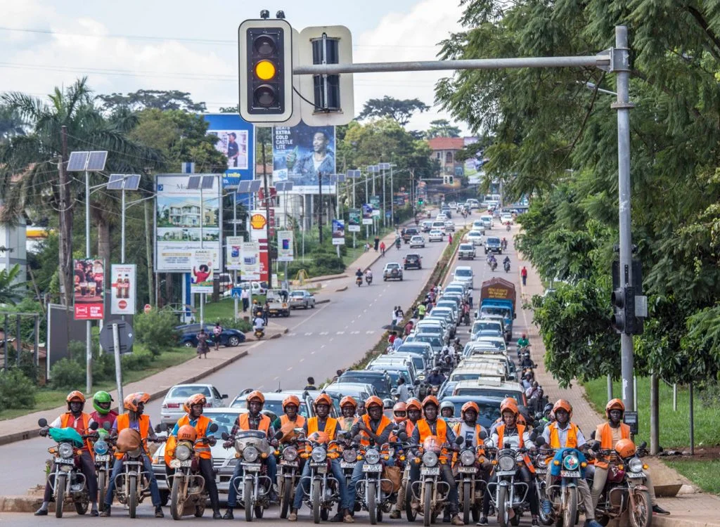 safe boda at traffic junction AI-powered traffic lights