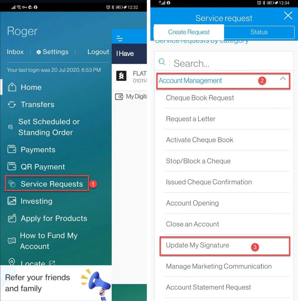 Diginital Signiture on Standard Chartered App _1