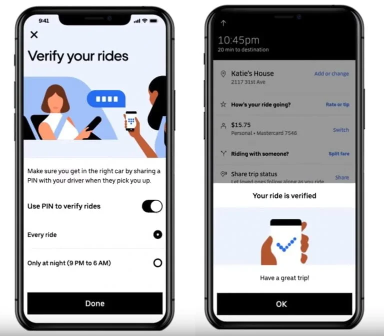 verify your Uber trip
