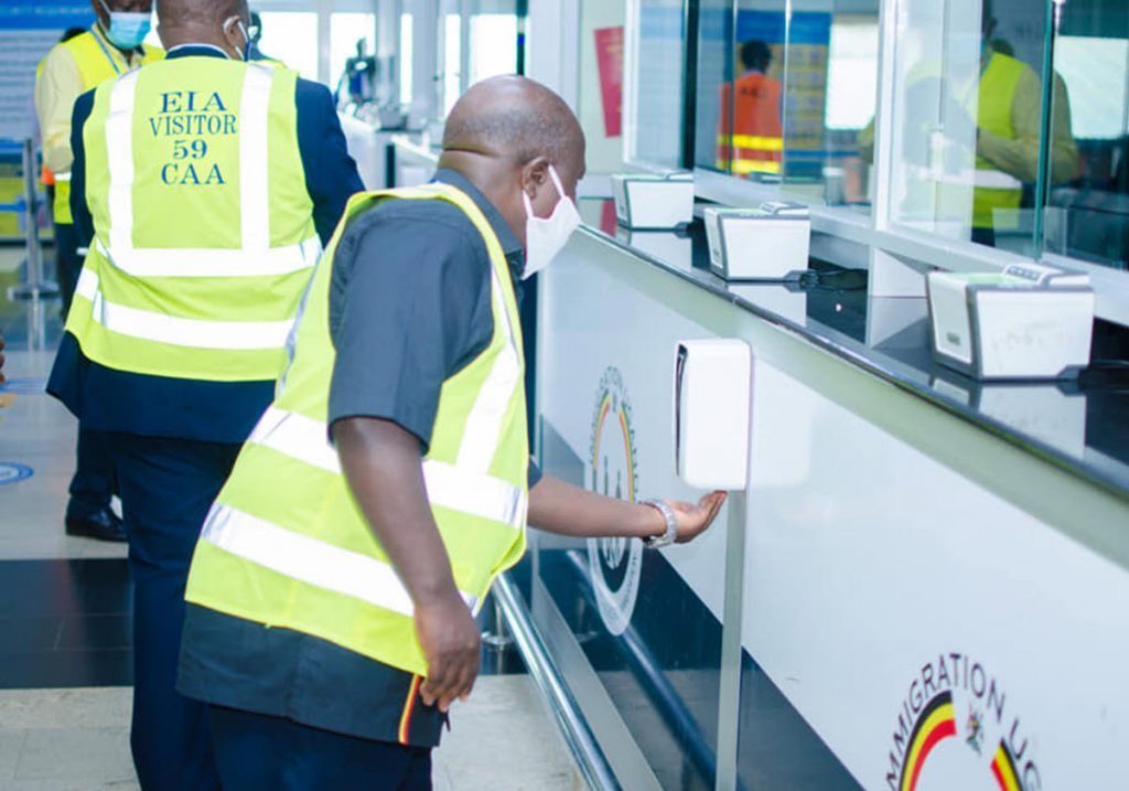 Entebbe Airport_ Sanitization