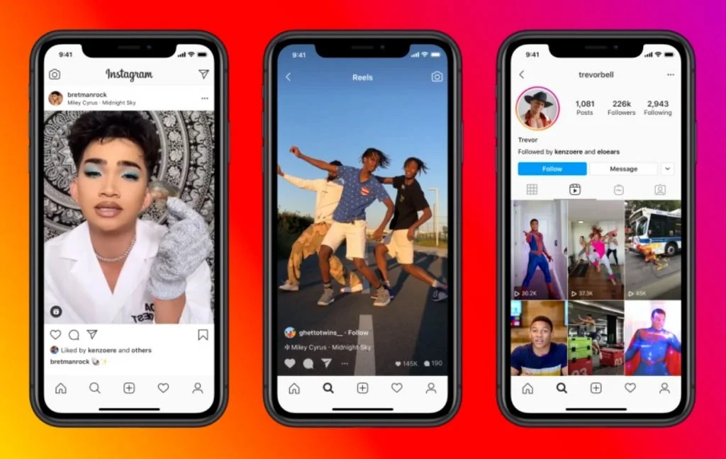 Instagram Reels UI