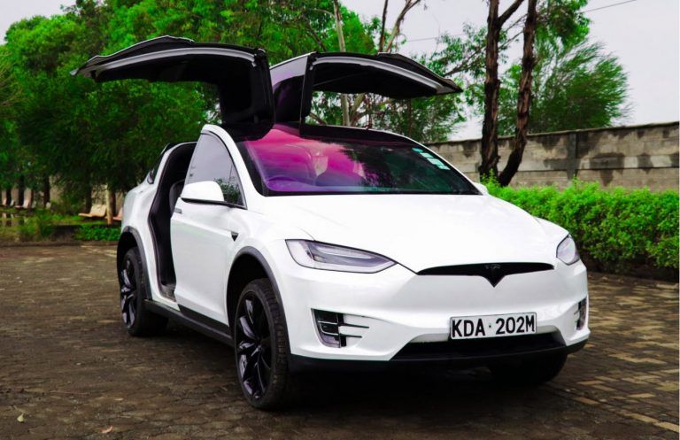 Tesla in Africa - Front electric car