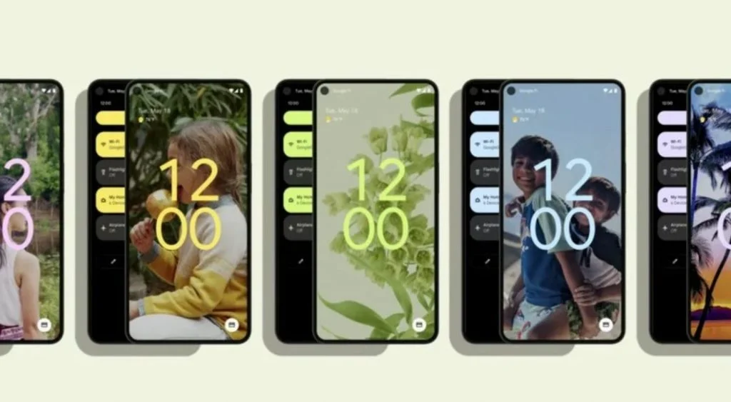 Android 12 Material You design_lockscreen