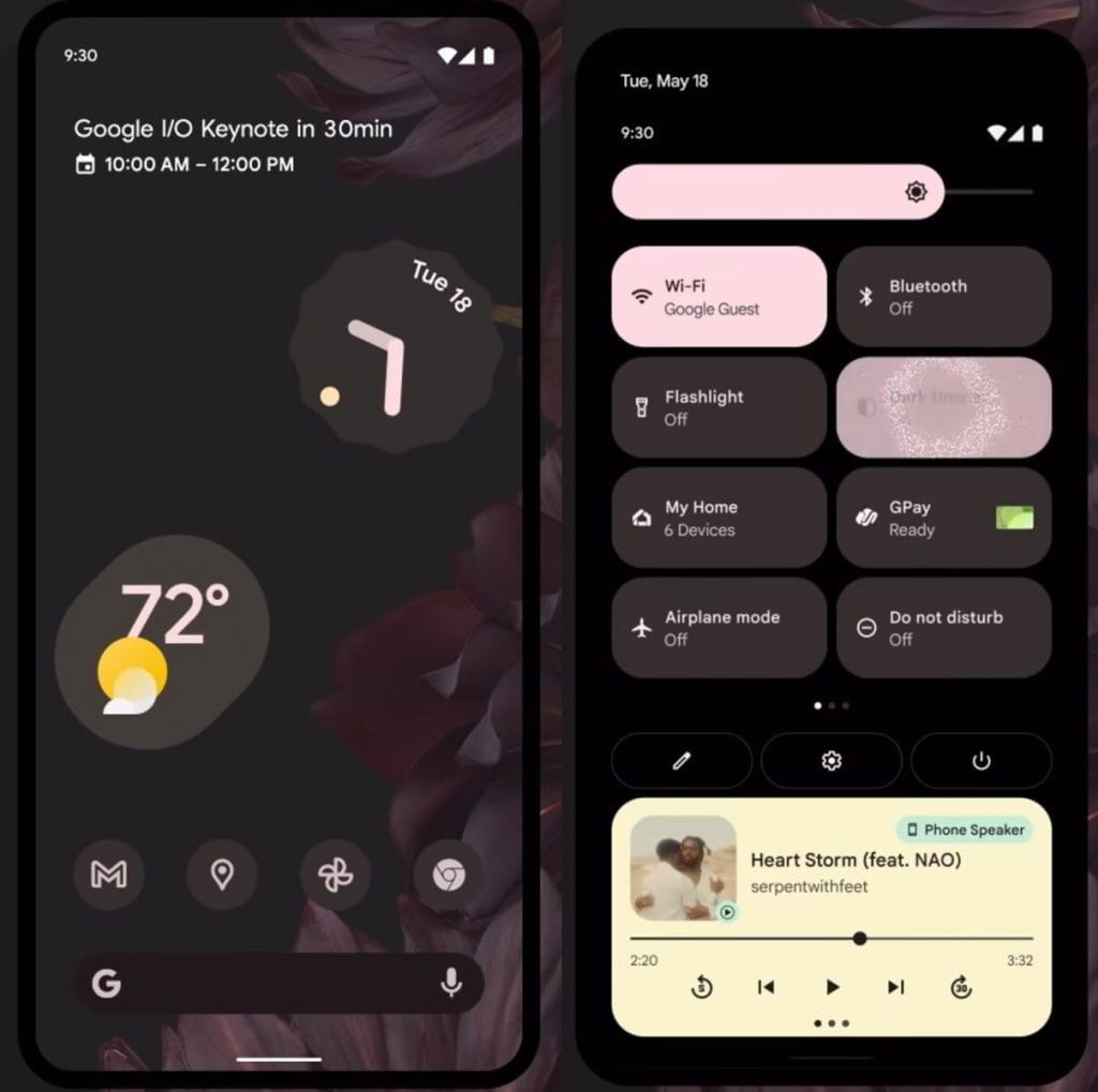 Material You_Dynamic palettes and system theming design