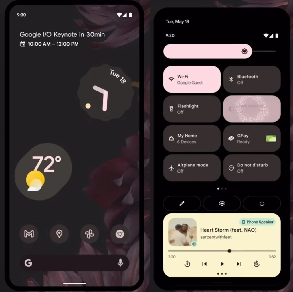 Material You_Dynamic palettes and system theming design
