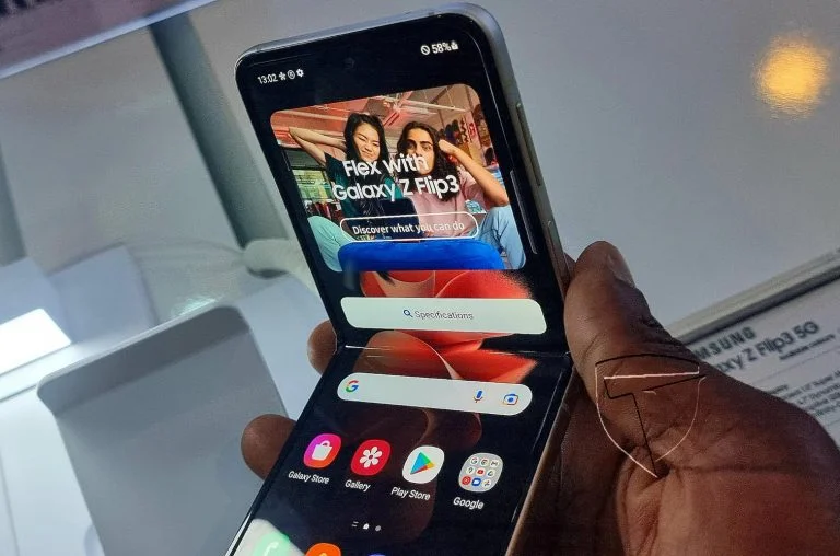 Galaxy Flip 3 foldable phone