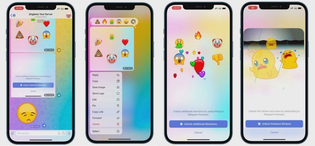 Telegram Premium emojis