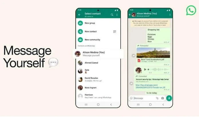 WhatsApp note talking