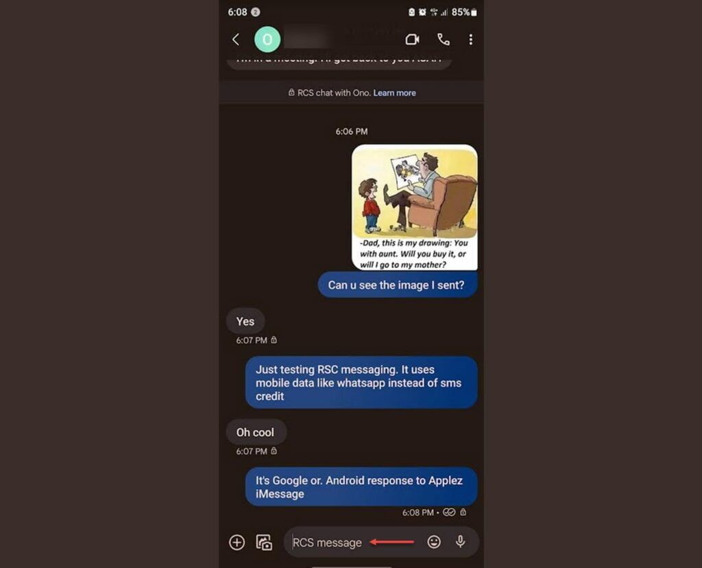 Testing RCS on the MTN Network