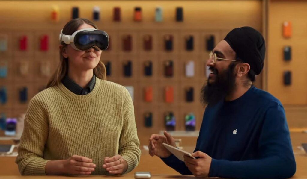 Apple Vision Pro in Shop