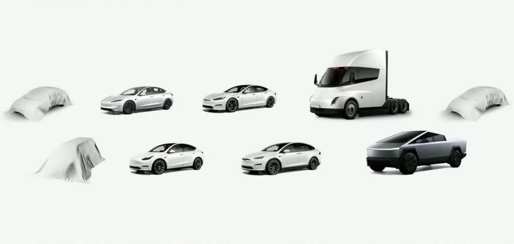 There are now three shrouded vehicles in Tesla’s future vehicle lineup
