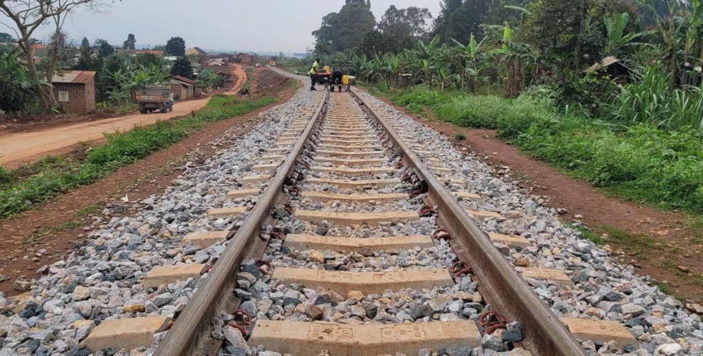 Uganda Railways Corporation's completed tracks on the Namanve - Mukono section