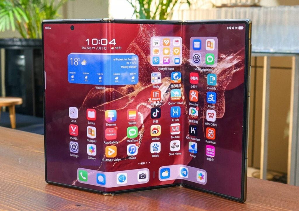 Huawei Mate XT Tri-Fold smartphone unfolded