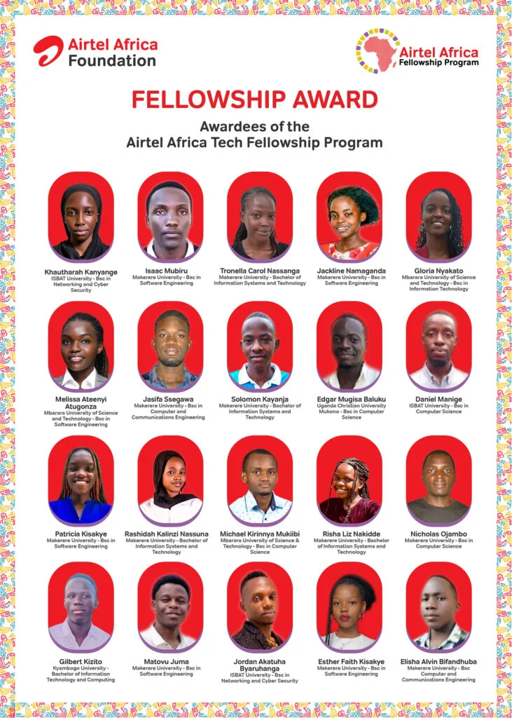 Airtel Uganda Fellowship Award participants 2026
