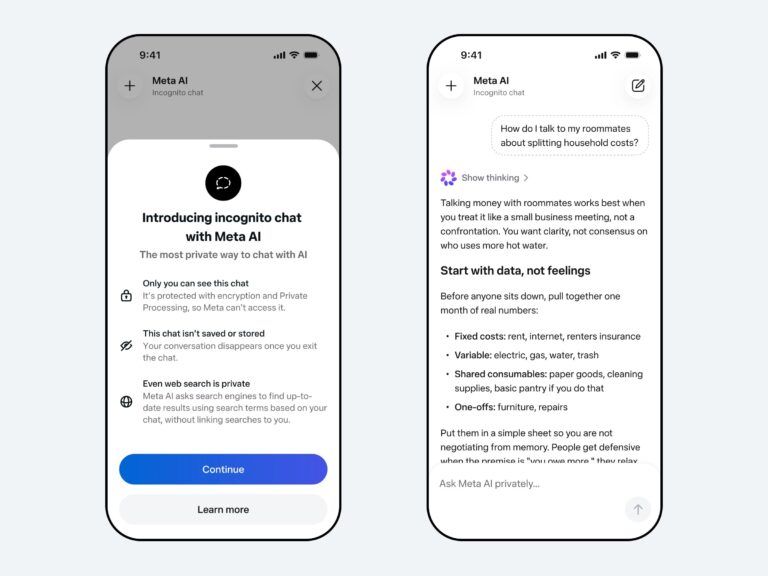 Meta AI now has an incognito chat, a new era of private conversations