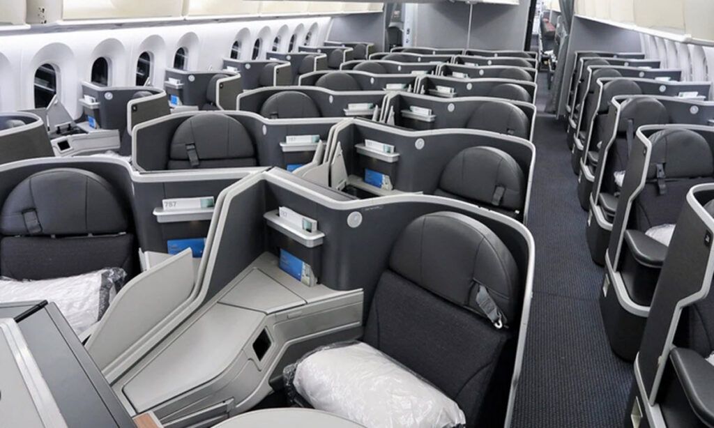 Sample Interior of the Boeing 787-9 Dreamliners (Business Class) same configuration expected for for Uganda Airlines
